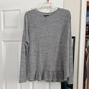 Banana Republic Gray Long Sleeve Top